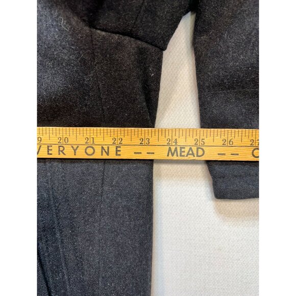 American Eagle Mens Wool Blend Double Breasted Peacoat Long Sleeve Size L Gray - Picture 8 of 10